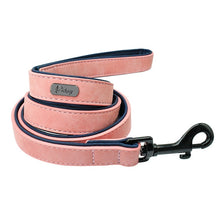 Load image into Gallery viewer, Custom Dog Collars Leather Personalized Pet Dog Tag Collar Leash Lead For Small Medium Large Dogs Pitbull Bulldog Pugs Beagle