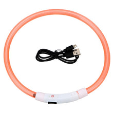 Load image into Gallery viewer, Led Usb Dog Collar  Pet Dog Collar  Night Dog Collars Glowing Luminous Rechargeable LED  Night Safety Flashing Glow
