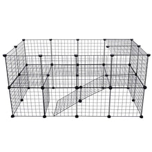 Load image into Gallery viewer, DIY Pet Fences Dog Cage Playpen Iron Net Cat Puppy Kennel House Animal Bird Rabbit Guinea Pig Playing Sleeping Room
