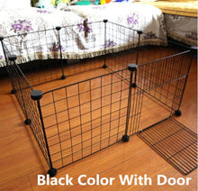 Load image into Gallery viewer, DIY Pet Fences Dog Cage Playpen Iron Net Cat Puppy Kennel House Animal Bird Rabbit Guinea Pig Playing Sleeping Room
