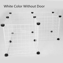 Load image into Gallery viewer, DIY Pet Fences Dog Cage Playpen Iron Net Cat Puppy Kennel House Animal Bird Rabbit Guinea Pig Playing Sleeping Room
